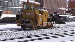 Awesome Powerful Snow Plow Train Blower Through Deep Snow railway tracks Full HD Compilation [upl. by Omrellig583]