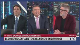 Privatización de Aerolíneas Argentinas El Pase 2024 Eduardo Feinmann con Pablo Rossi [upl. by Euqinahc]