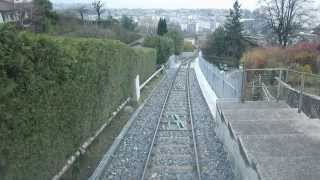 Standseilbahn 180001 Vevey  Mont Pèlerin Talfahrt  Funiculaire [upl. by Lihp485]