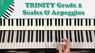 TRINITY Grade 2 Piano 20182020 Scales amp Arpeggios [upl. by Rayle]