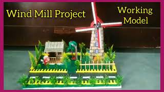 Windmill Project model windmill working model scienceproject windmillproject [upl. by Severn]