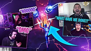 STREAMERS REACT TO THE UNVAULTING RIP TILTED Fortnite Battle Royale [upl. by Dawson]