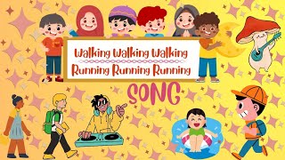 Walking Walking hop hop hop  Nursery Rhymes  Action Song For Kids  Kuku Tv Channel [upl. by Sadie]