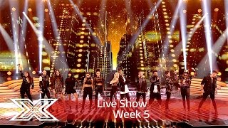 The Contestants kick off the show with Keep on Movin’  Results Show  The X Factor UK 2016 [upl. by Moriarty518]