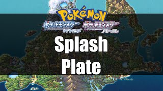 Pokemon Diamond amp Pearl  Where to get Splash Plate [upl. by Nodarb16]