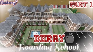 Bloxburg  Berry Boarding School Speed Build Part 1 [upl. by Winzler]