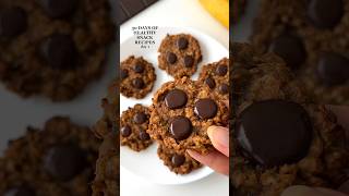 4ingredient Healthy Cookies😍 healthyrecipes healthydessert snacksrecipe [upl. by Lilyan]