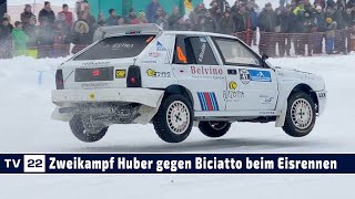 MOTOR TV22 Zweikampf des Tages Huber vs Bicciato  1 Fieberbrunner Ice Challenge des MSC Pillersee [upl. by Ecirad]