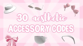 Roblox Bloxburg 30 Aesthetic Accessory Codes Bloxburg Codes for Accessories [upl. by Seltzer]