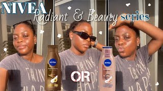 NIVEA RADIENT amp BEAUTY REVIEW nivea nivealotion [upl. by Ahsiekam235]