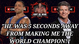 Santino Marella on Vince McMahon almost making him the World Champion [upl. by Mathilde]