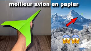 meilleur avion en papier qui vole loin comment fabriquer un avion en papier qui vole loin [upl. by Kuo]