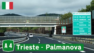 A4 from Trieste to Palmanova in Italy [upl. by Eidualc]