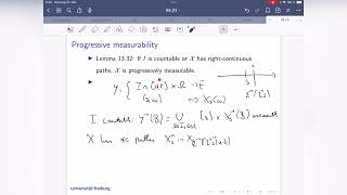 05 Progressive measurability [upl. by Ssenav]