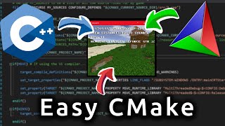 The only CMake tutorial you will ever need easy CMake setup tutorial [upl. by Aldarcy]