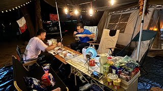 Our first ever camping experience Fruit Farm campsite Air sungai and campsite tiptop [upl. by Eloci]