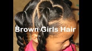 Valentines Day Hairstyle for Natural Girls [upl. by Aderf]