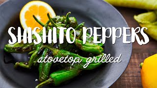 Grilled Shishito Peppers Recipe [upl. by Duck]