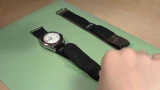 How to Change a Sport Velcro and Nylon Watch Band [upl. by Maleki]