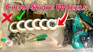 ❌How to Clean Skate Wheels 🛞 inline sakte wheels clean [upl. by Annaiek233]