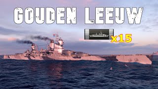 World of WarShips Gouden Leeuw  4 Kills 260K Damage [upl. by Millburn]