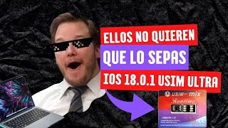 ✅ METODO DE LIBERACION PARA TU IPHONE 100 ESTABLE 2024 USIM ULTRA QPE IOS 1801🔥 [upl. by Pardner575]