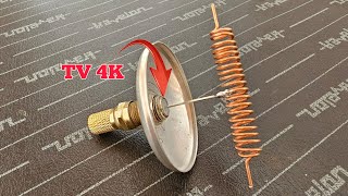 How to make a digital antenna to watch DTV 4K channels [upl. by Fadil553]