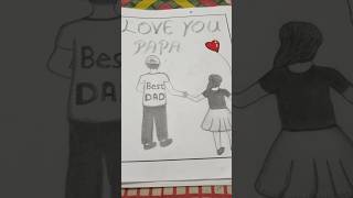 Miss u papa 💔💔 subscribe drawing shortsfeed shortvideo shorts short shortsviral art [upl. by Nivar]