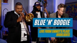 Emmet Cohen w Wycliffe Gordon amp Adrian Cunningham  Blue n Boogie [upl. by Enatan]