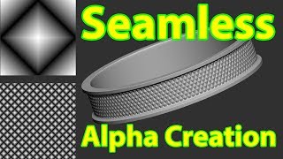 How to create seamless Alpha In Zbrush  Photoshop Tips [upl. by Eudora]