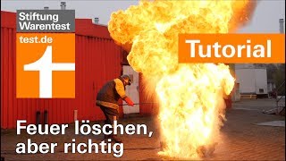 FeuerlöscherTest Fettbrand Kabelbrand amp Vorhang richtig löschen [upl. by Llyrpa]