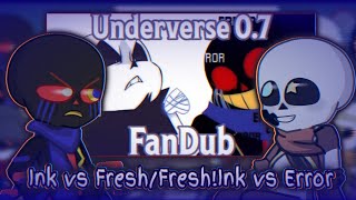 Sans aus react to Ink and Cross vs Error  Underverse 07 Part 1 [upl. by Colly445]