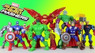 The BEST Marvel Super Hero Masher Adventures Captain America Hulkbuster Thor [upl. by Borg14]