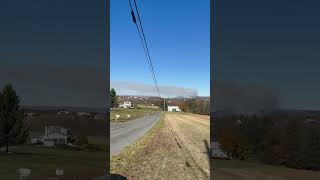 The mountain on fire near Palmerton PA 😱shorts [upl. by Arondell]