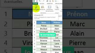 Comment utiliser le correcteur orthographique sur Excel [upl. by Harraf]