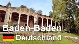 BadenBaden Germany Walking Tour HD 4K 60fps [upl. by Ordnaxela]