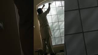 tempered broken glass changed double glass remove glass full video [upl. by Elaynad]