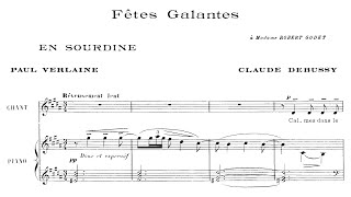 Claude Debussy  Fêtes galantes book 1 1891 [upl. by Lenhart]