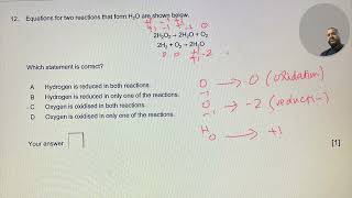 Redox Question A level amp IB [upl. by Annovad761]