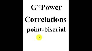 GPower  Pointbiserial correlation minimum sample size [upl. by Jorgan]