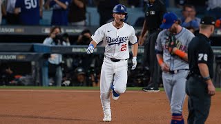 Tommy Edman is FEELING IT He homers and has ALL 4 Dodgers RBI in NLCS Game 6 [upl. by Aneeram808]