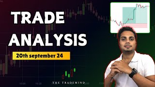 TRADE ANALYSIS OF 200924 📈✅ stockmarket nifty banknifty [upl. by Fafa]