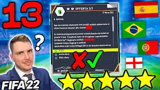 OFFERTA di UNA NAZIONALE TOP 10 ACCETTO o NO  FIFA 22 CARRIERA PS5 13 [upl. by Namdor]