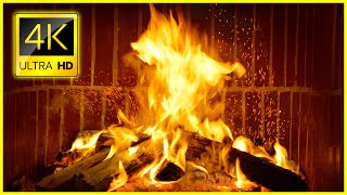 4K Fireplace Screensaver for TV 🔥 Cozy Fireplace amp Crackling Fire Sounds 10 Hours with Burning Logs [upl. by Crispen]