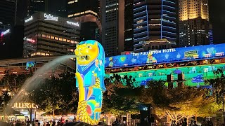 Brightening Lives  Light Projection  Fullerton Hotel [upl. by Michey630]