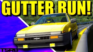 How to do the GUTTER RUN  Assetto Corsa Touge [upl. by Dominique971]