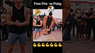 power💪💪 free fire vs pubg 👿 ff pubg freefire bgmi short funny attitude viral video [upl. by Menedez]