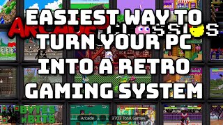 Turn your PC into a retro gaming system Easiest install for consoles arcade and home computers [upl. by Trev447]