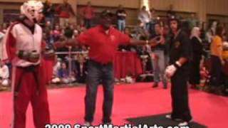 Jamie Cravens v James Quinn  3039 Mens LW point sparring  2009 Diamond Nationals [upl. by Pulling]