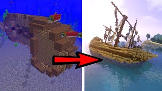 I Made Better Shipwrecks Spawn  Minecraft 118 [upl. by Willdon197]